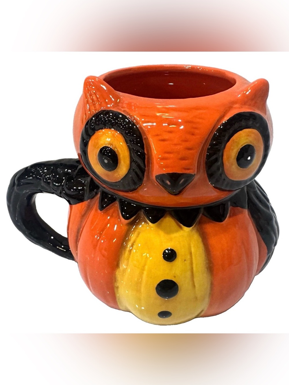 Johanna Parker Halloween/Fall  Owl Coffee Mug NWT